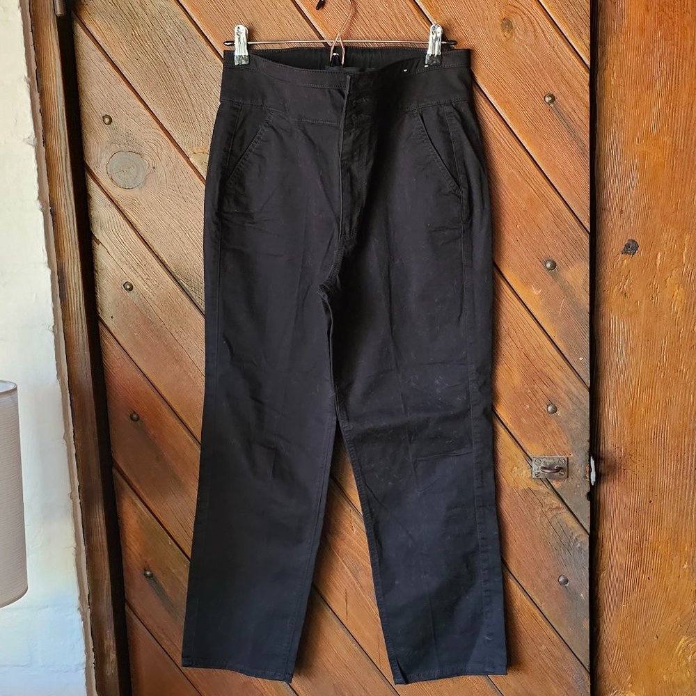 Express stretch cropped straight super high rise size 8